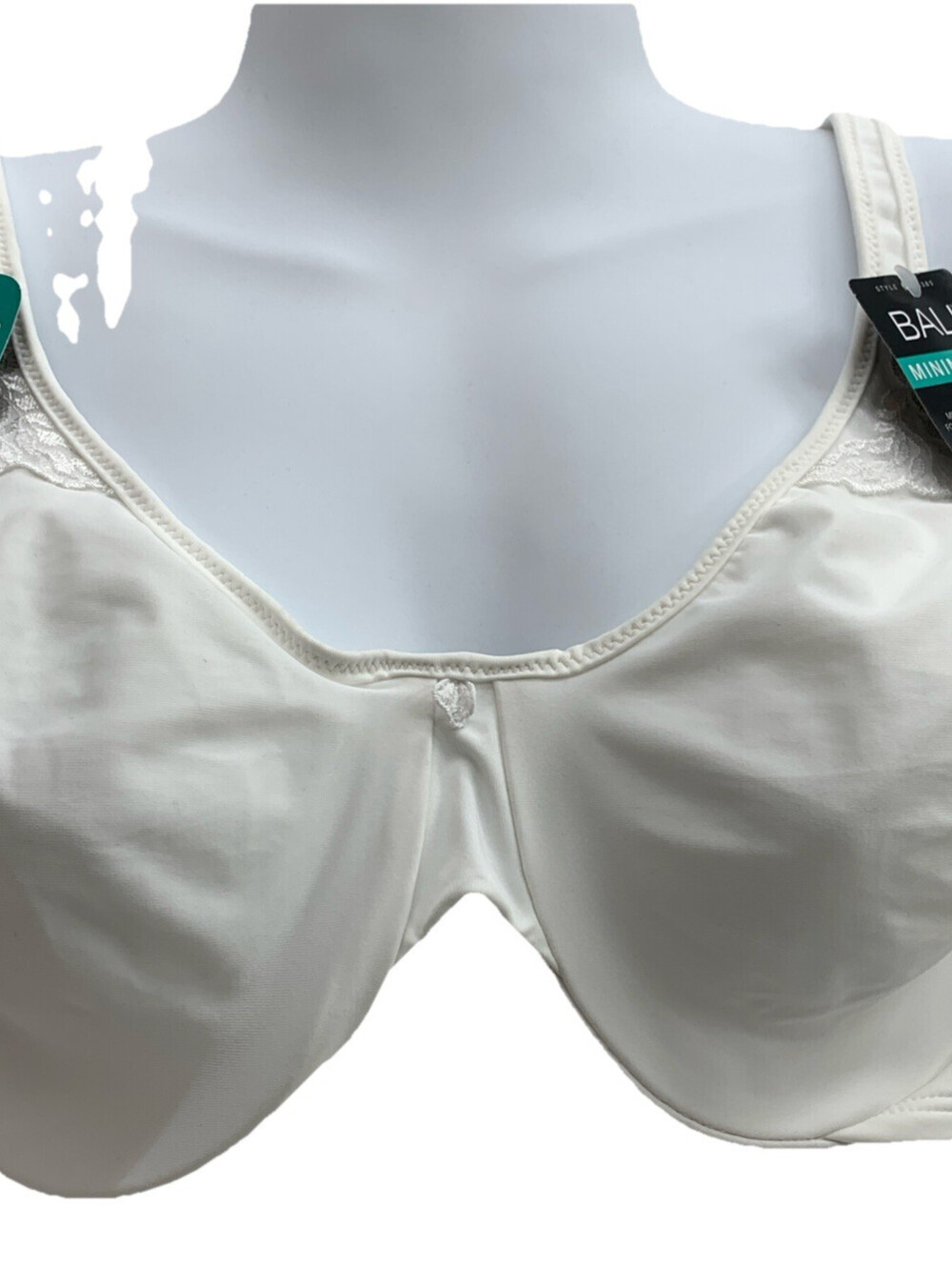 Bali Passion-4-Comfort Minimizer Bra UW White Sze 38C Comfort Seamless Underwire
